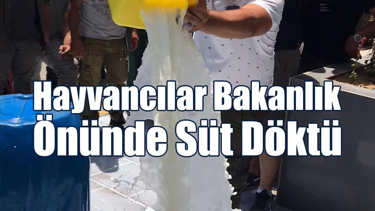Hayvancılar Bakanlık Önünde Süt Döktü