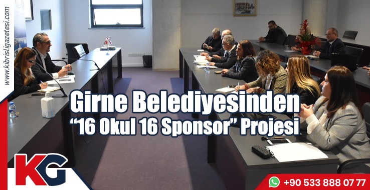 Girne Belediyesinden“16 Okul 16 Sponsor” Projesi