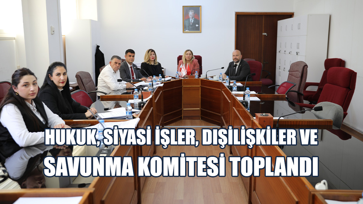 Hukuk, Siyasi İşler, Dışilişkiler Ve Savunma Komitesi Toplandı