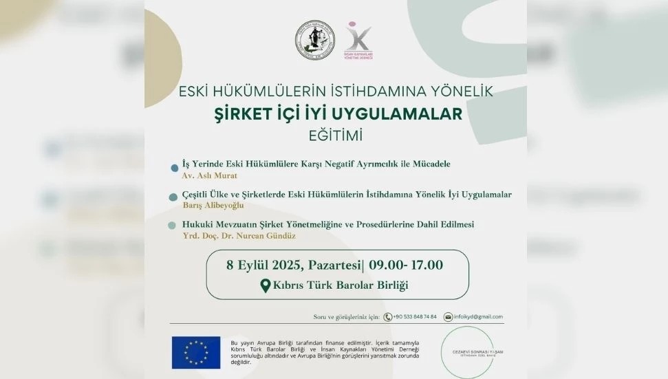 Eski hükümlülerin istihdamına yönelik şirket içi eğitim başlıyor