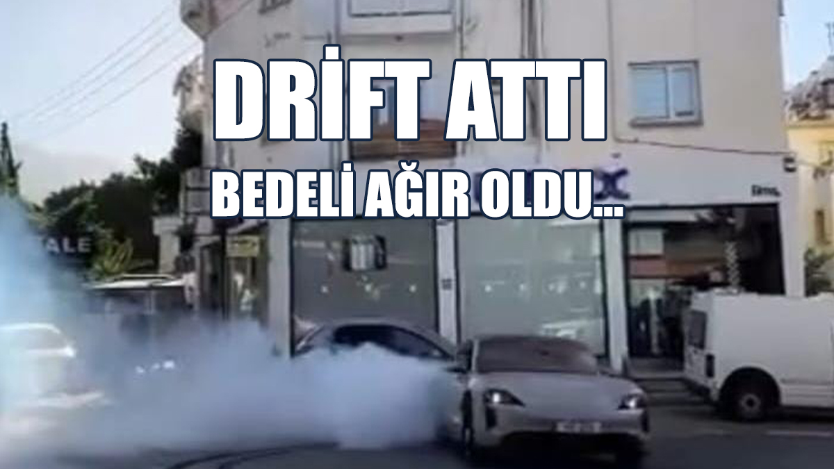 Drift Attı, Tutuklandı, Ceza Yedi, Trafikten Men Edildi