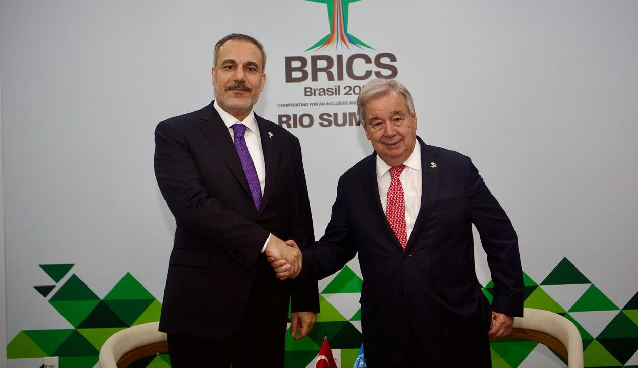 Fidan, Guterres ile görüştü: Gayriresmi toplantı ele alındı