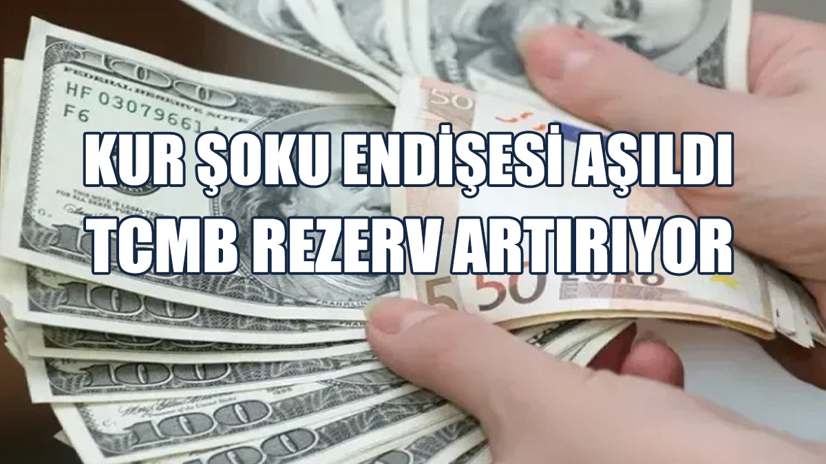Kur Şoku Endişesi Aşıldı, TCMB Rezerv Artırıyor