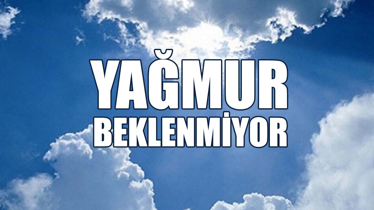Yeni Yılın İlk Günlerinde Yağmur Beklenmiyor