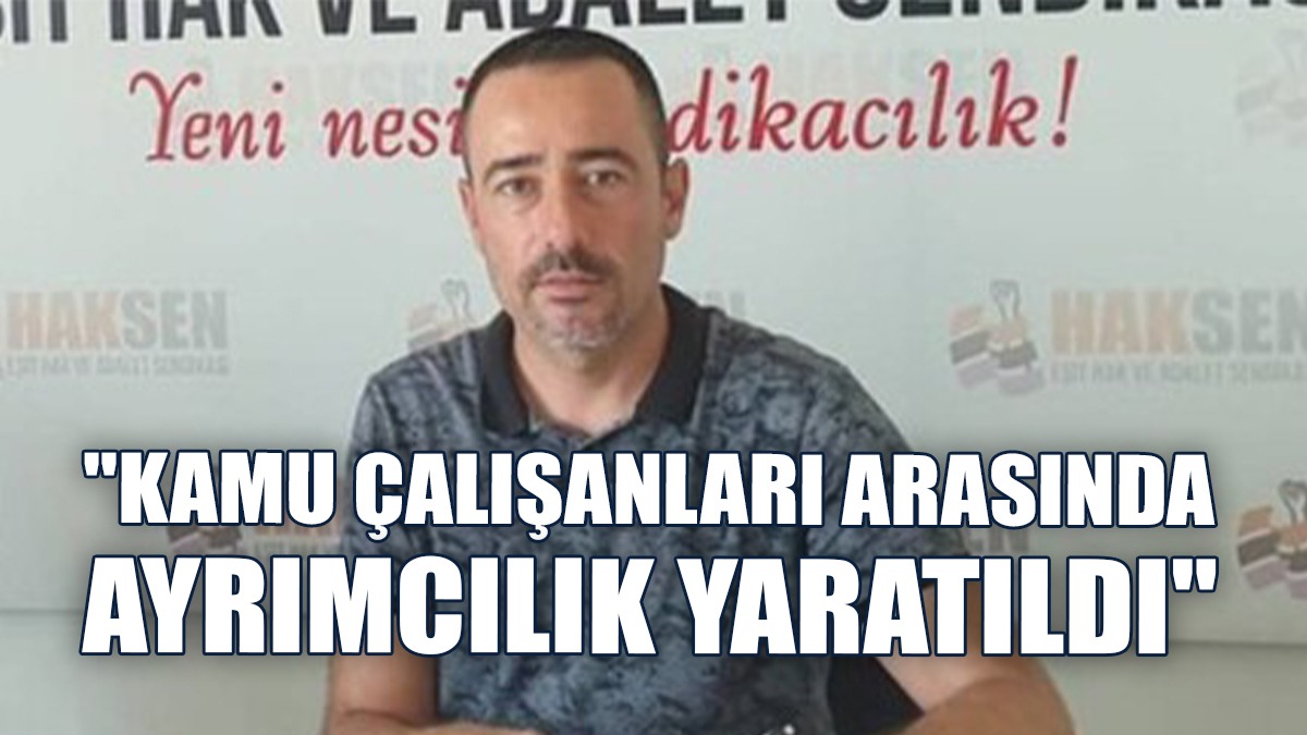 HAKSEN Başkanı Erşangil’den Eleştiri