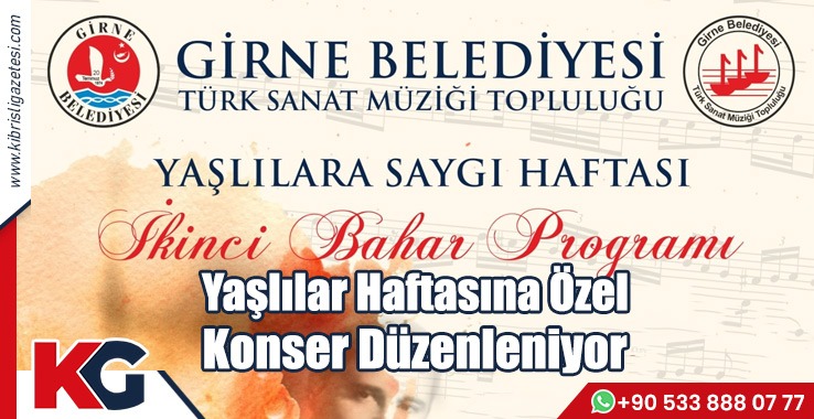 Yaşlılar Haftasına Özel Konser Düzenleniyor