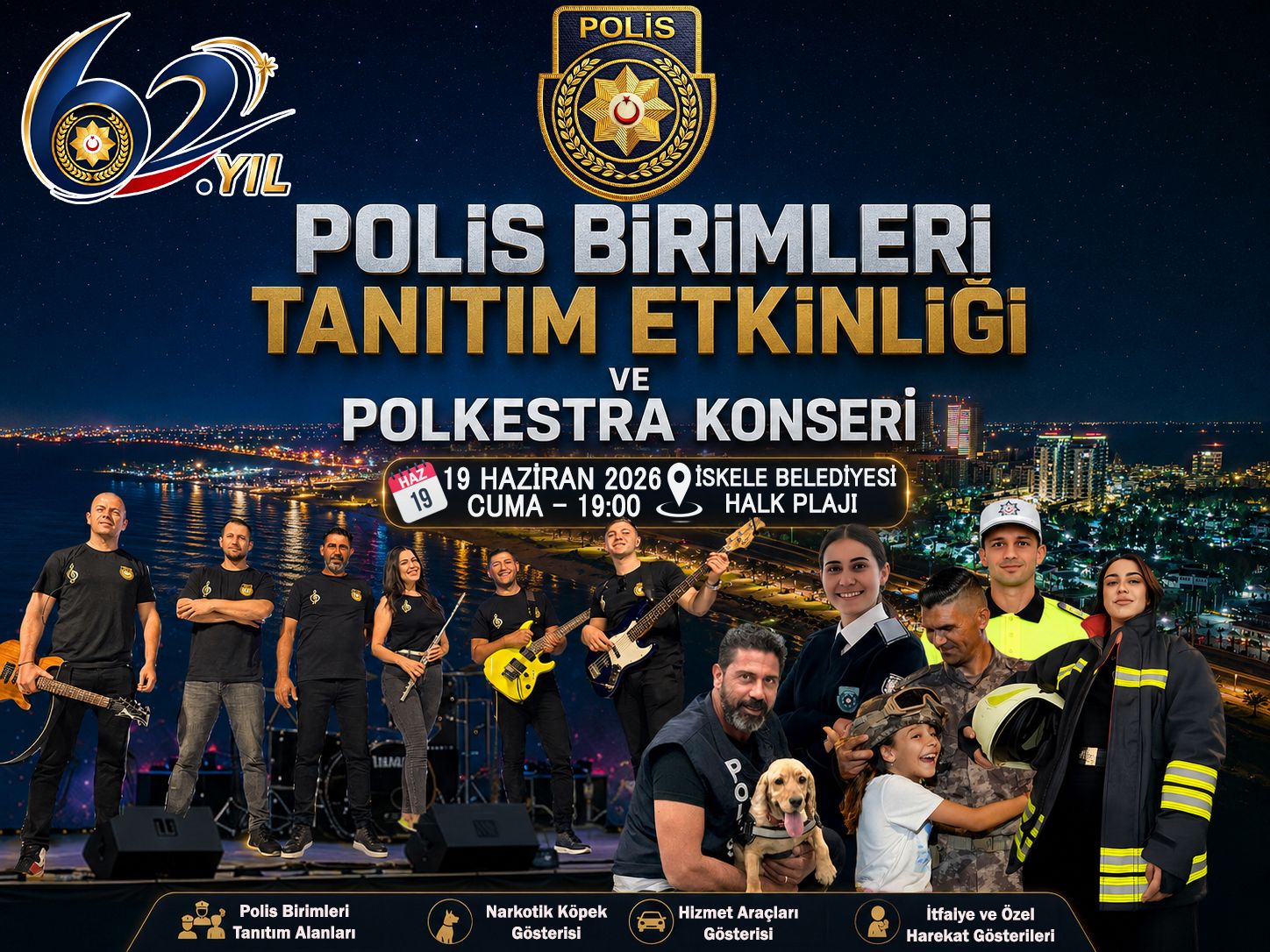 İskele'de Polis Birimleri Tanıtım Etkinliği ve Polkestra Konseri…