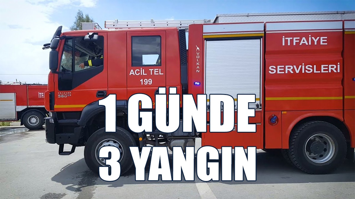 2’si Araçta, Biri Arazide Çıkan 3 Yangın Maddi Hasara Neden Oldu