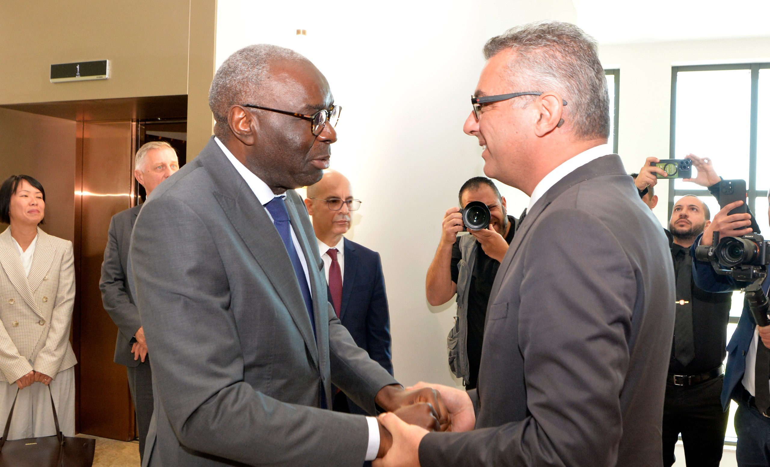 Cumhurbaşkanı Erhürman, Diagne ile görüşüyor