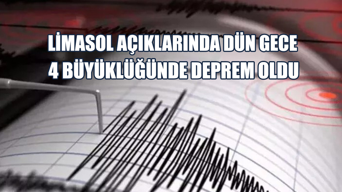 Limasol Açıklarında Deprem...