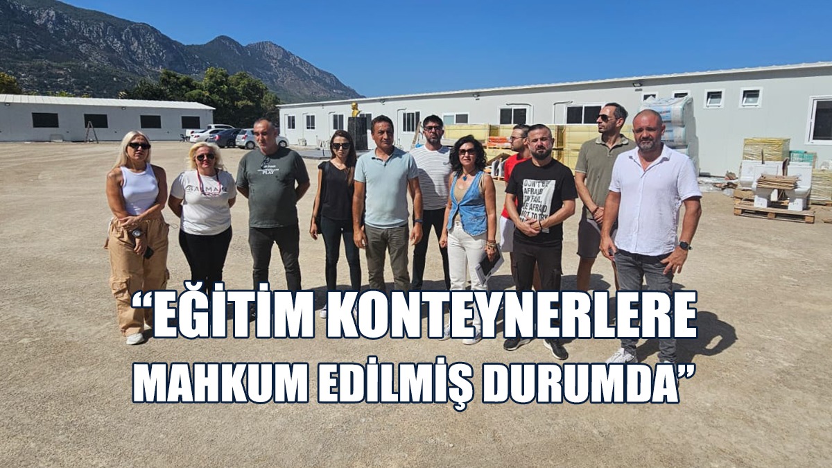 KTOEÖS Lapta’daki Konteyner Sınıfları Ziyaret Etti