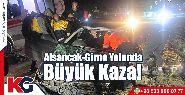 Alsancak-Girne Yolunda Büyük Kaza!