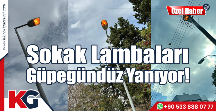Sokak Lambaları Güpegündüz Yanıyor!