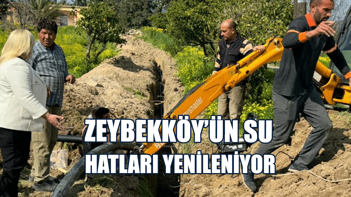 Zeybekköy’ün su hatları yenileniyor