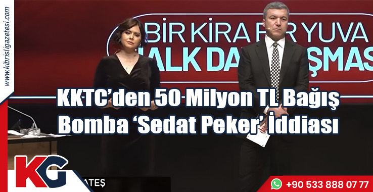 KKTC’den 50 Milyon TL Bağış