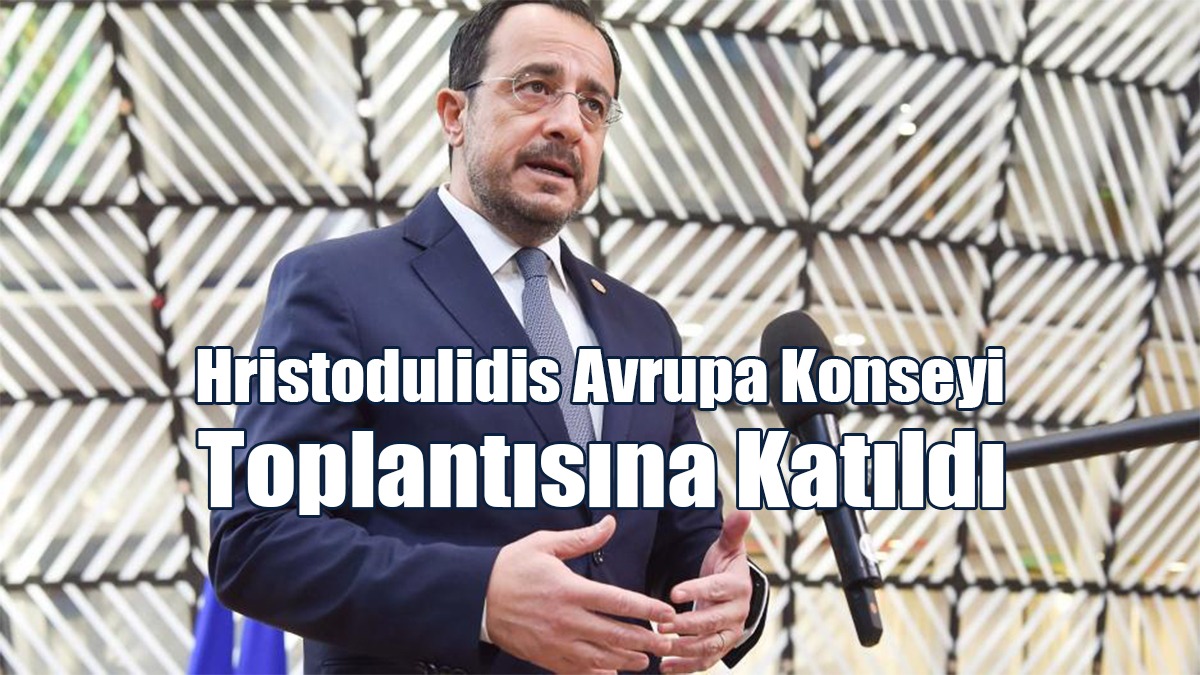 Hristodulidis Avrupa Konseyi Toplantısına Katıldı