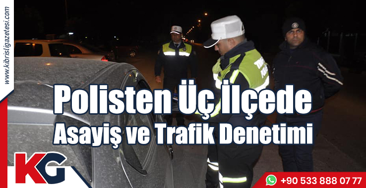 Polisten Üç İlçede Asayiş ve Trafik Denetimi