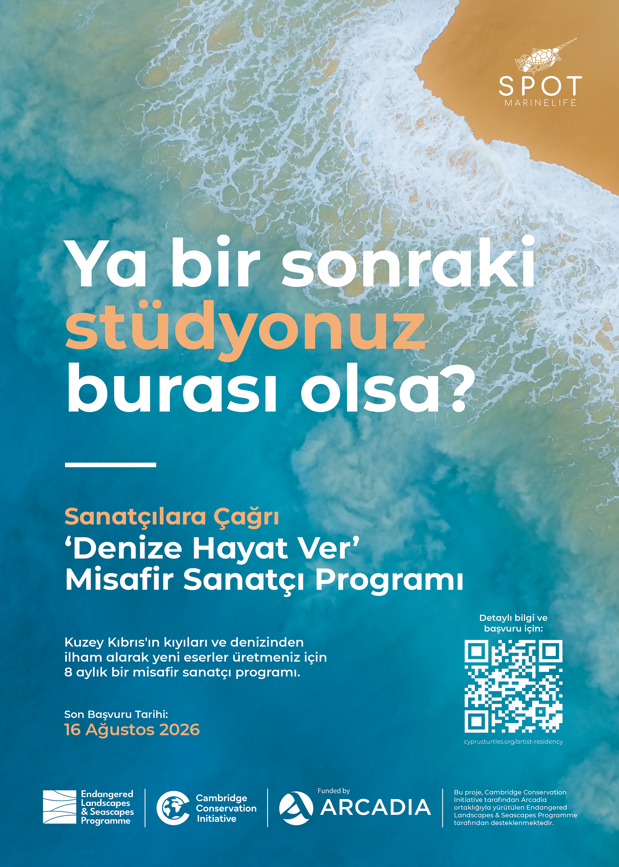 SPOT’tan sanatçılara çağrı: ‘Denize Hayat Ver’ misafir sanatçı programı için başvurular başladı