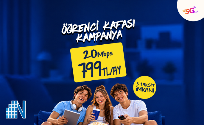 Öğrencilere özel internet fırsatı Nethouse’ta: 20 Mbps ayda sadece 799 TL!