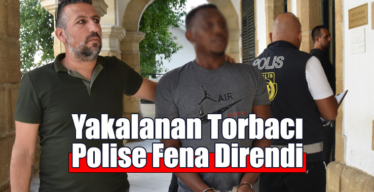 Yakalanan Torbacı Polise Fena Direndi!