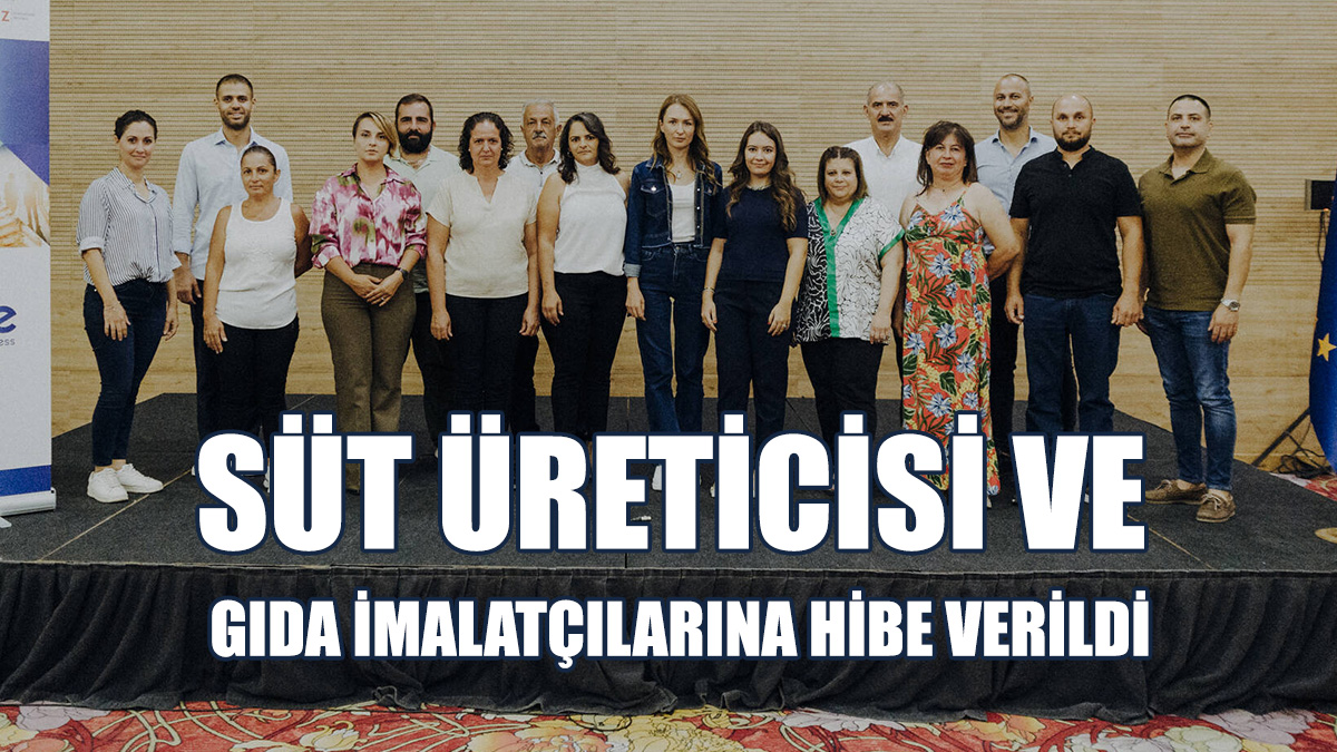 16 Süt Üreticisi Ve Gıda İmalatçısına Hibe Verildi