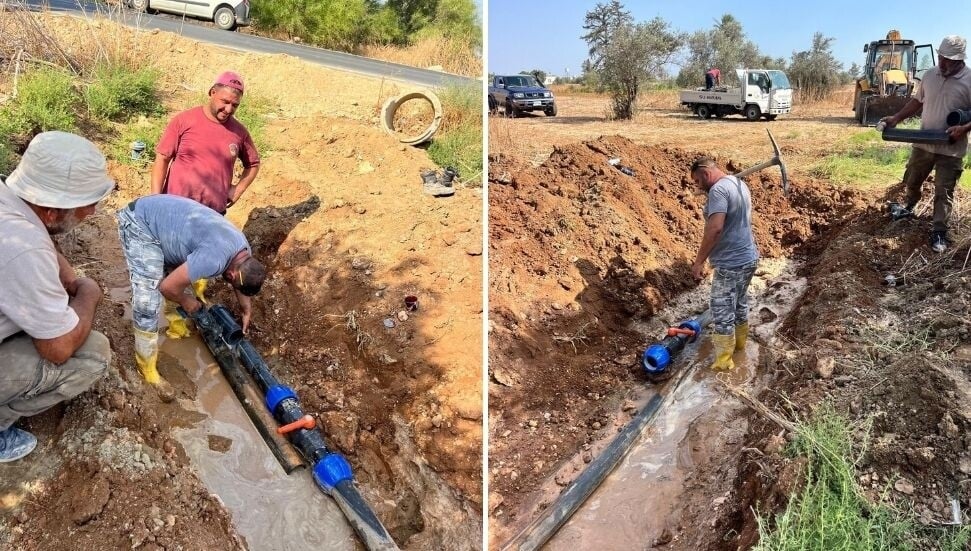 Turunçlu ana su şebekesindeki sorun giderildi