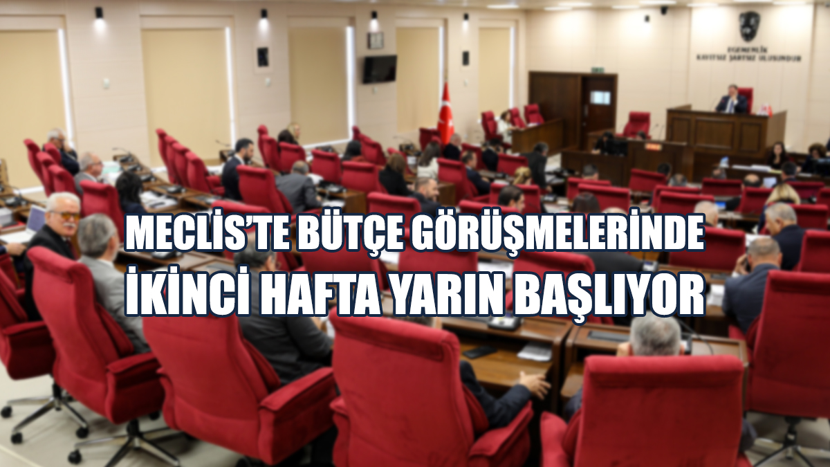 Meclis’te Bütçe Görüşmelerinde İkinci Hafta Yarın Başlıyor