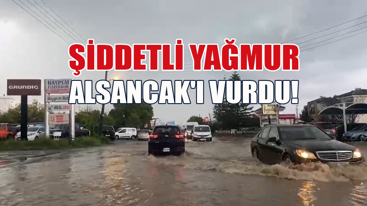 Alsancak Genelinde Şiddetli Yağmur Hayatı Felç Etti