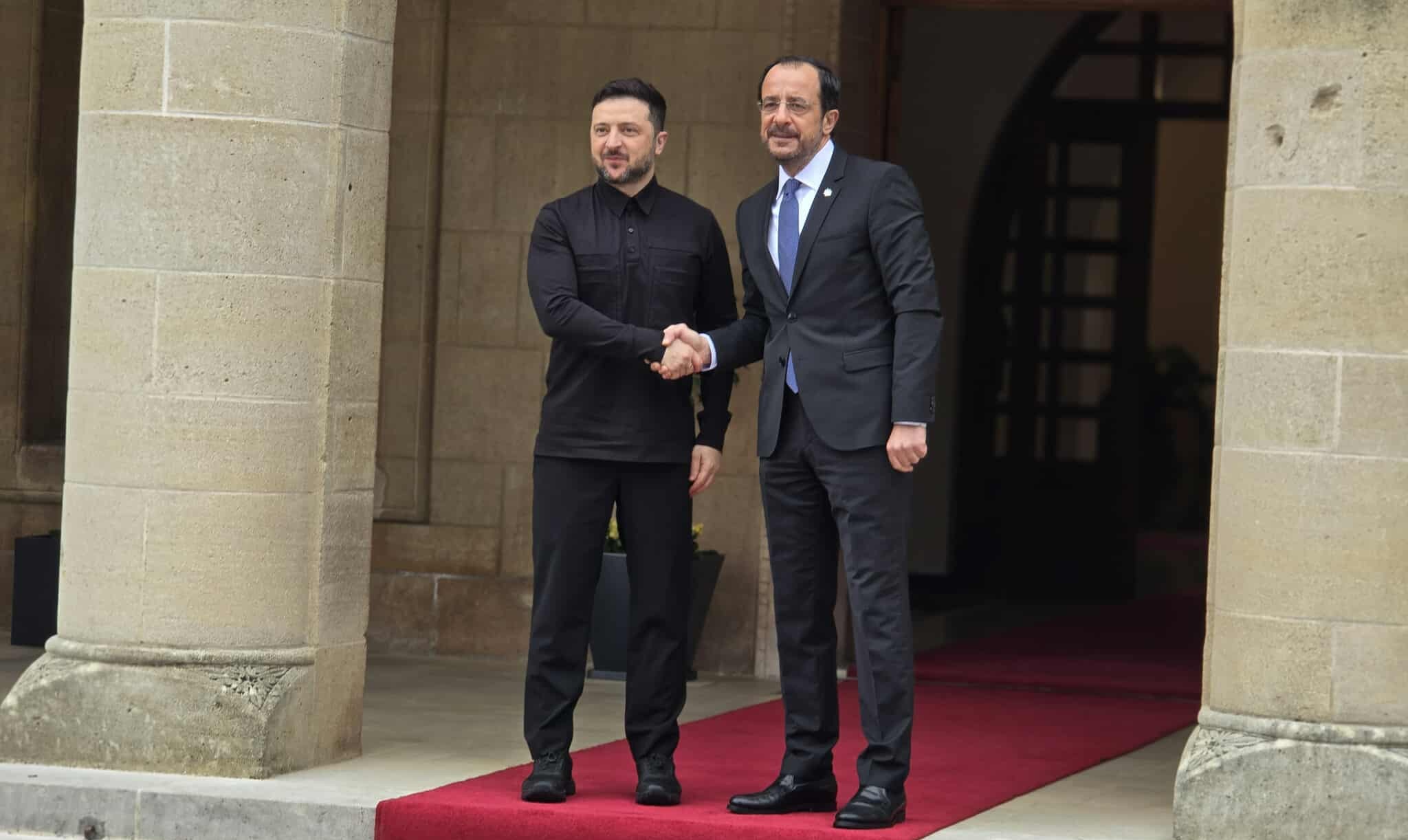 Hristodulidis, Zelensky ile görüştü