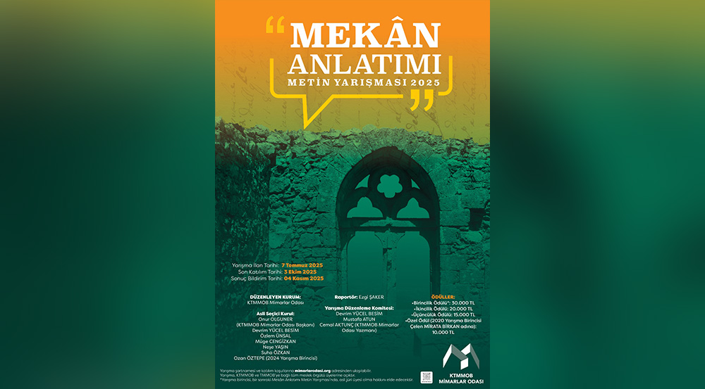 "7. Mekân Anlatımı Metin Yarışması" için başvurular başladı