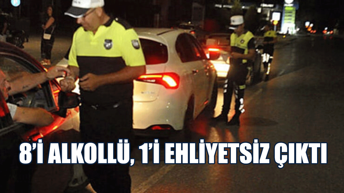 475 Araç Sürücüsü Rapor Edildi, 20 Araç Trafikten Men Edildi!