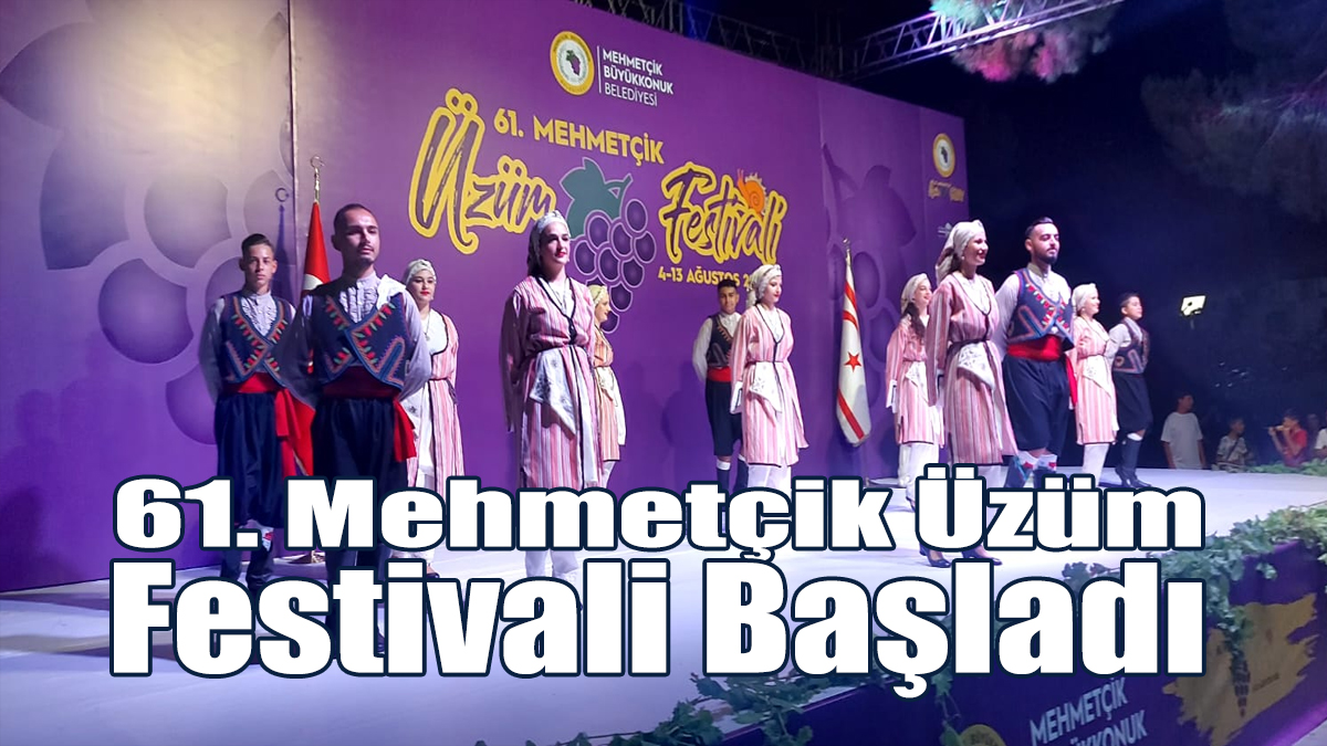61. Mehmetçik Üzüm Festivali Başladı