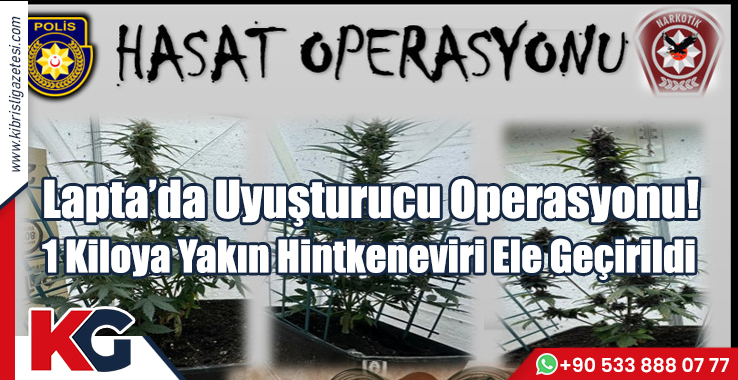 Lapta’da Uyuşturucu Operasyonu! 1 Kiloya Yakın Hintkeneviri Ele Geçirildi