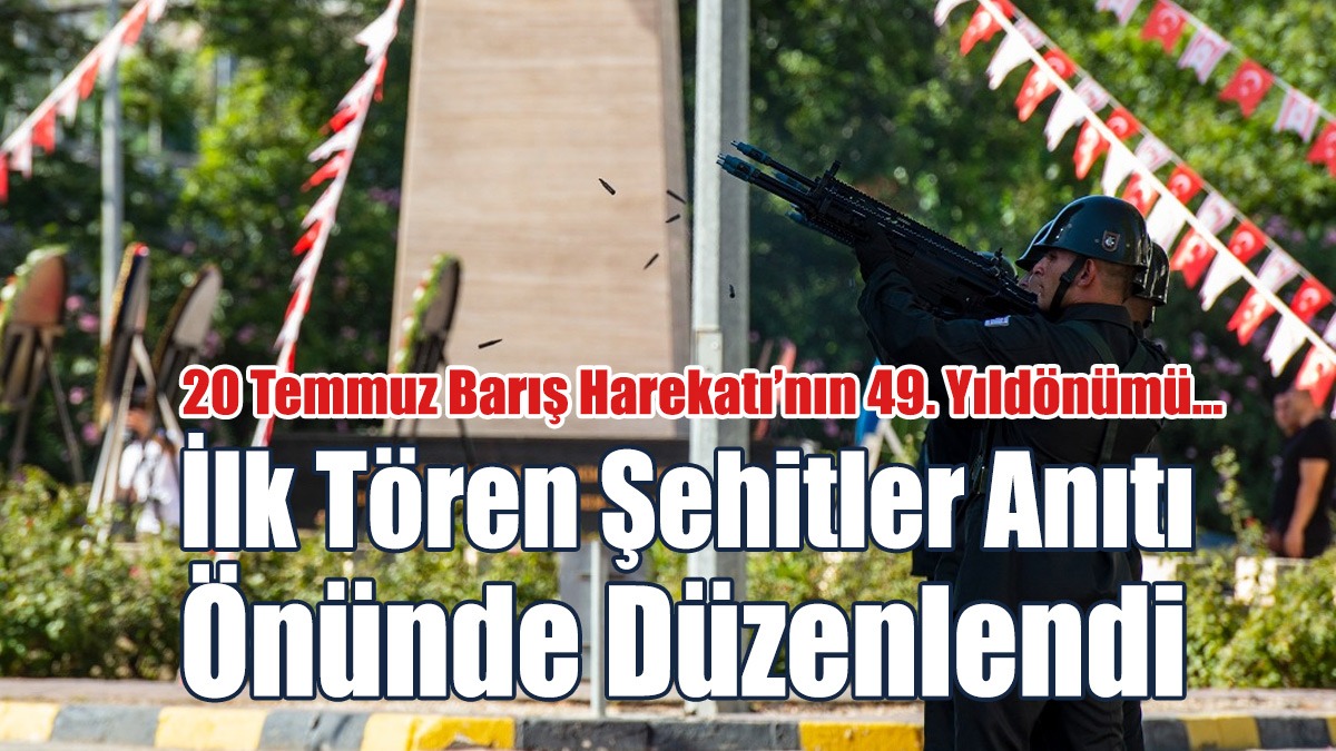 İlk Tören Şehitler Anıtı Önünde Düzenlendi