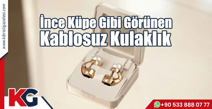 İnce Küpe Gibi Görünen Kablosuz Kulaklık