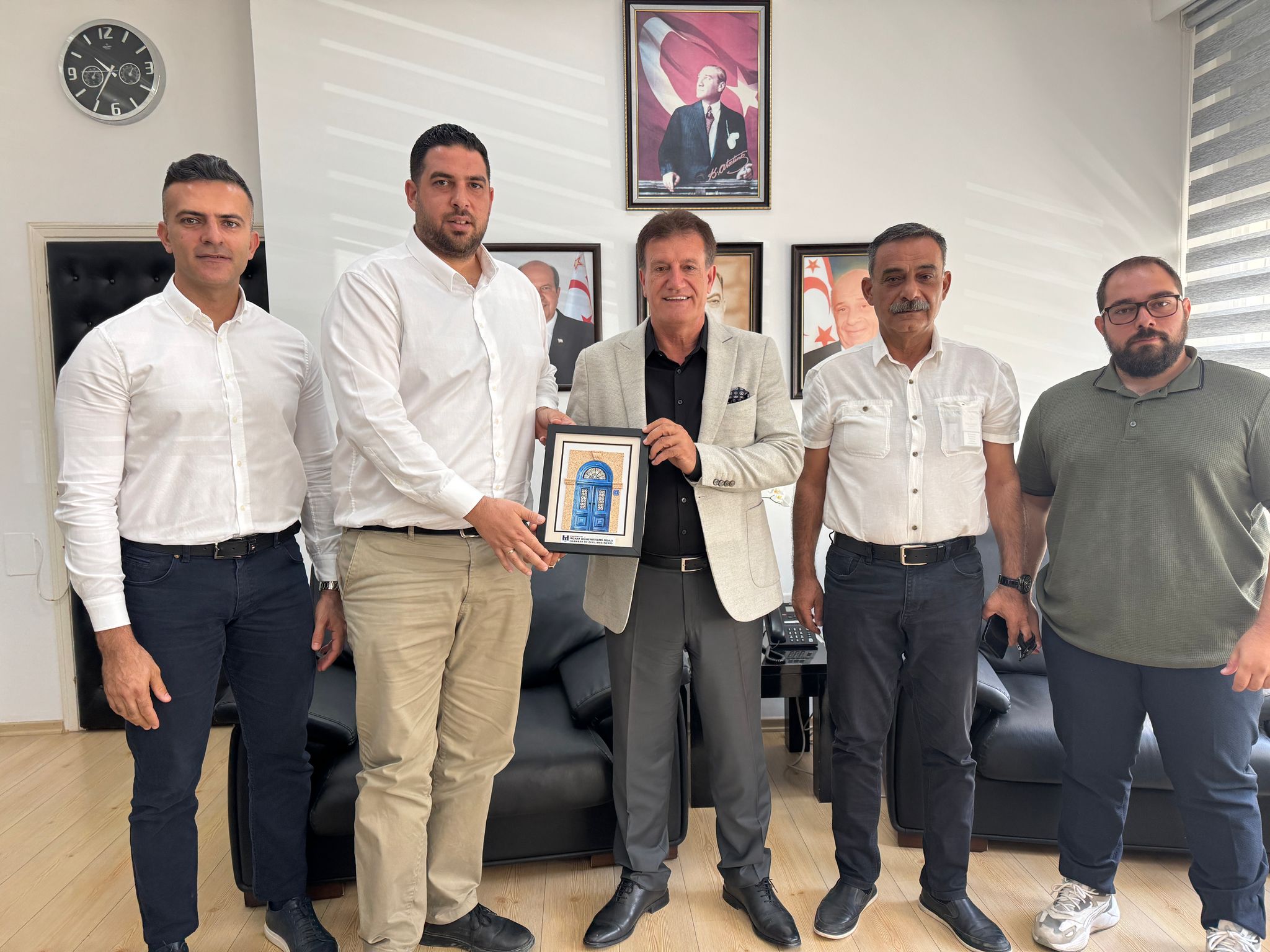 Arıklı, İnşaat Mühendisleri Odası heyetini kabul etti