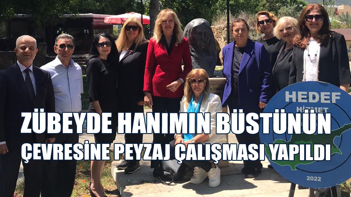 Zübeyde Hanımın Büstünün Çevresine Peyzaj Çalışması Yapıldı