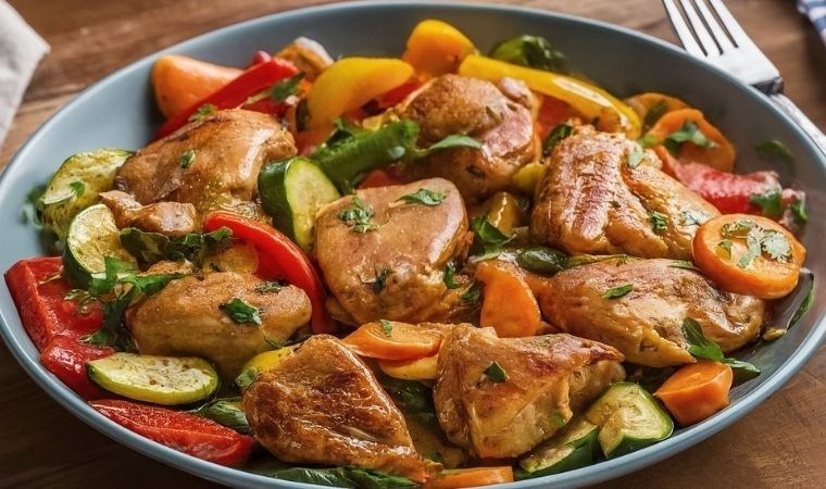 Sebzelerle pratik bir lezzet şöleni: Sebzeli tavuk sote tarifi