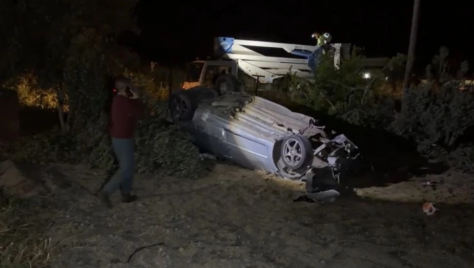 Gazimağusa-Lefkoşa anayolunda trafik kazası: 2 yaralı