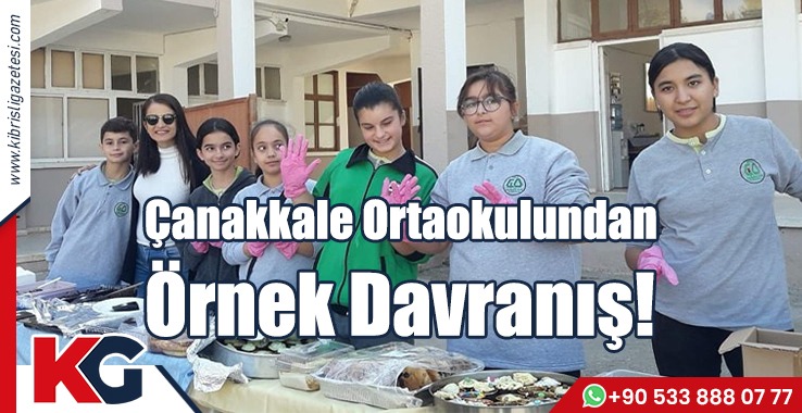 Çanakkale Ortaokulundan Örnek Davranış!