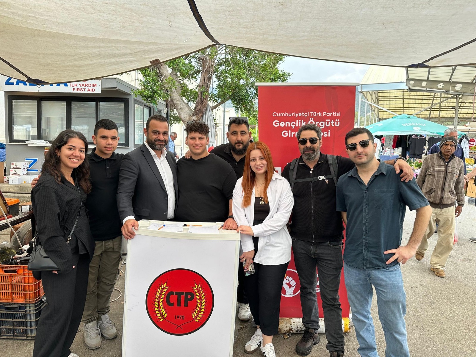 CTP Gençlik Örgütü Girne İlçesi’nden imza kampanyası ve eyleme katılımı çağrısı