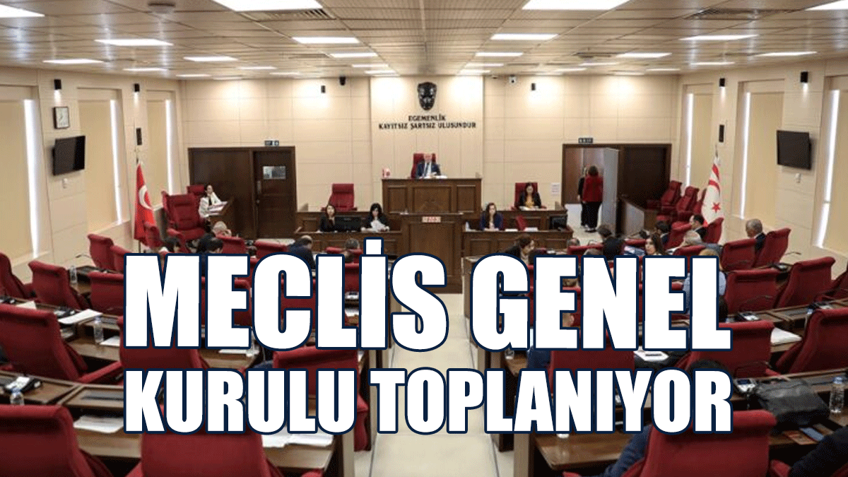 Meclis Genel Kurulu Bugün Toplanıyor