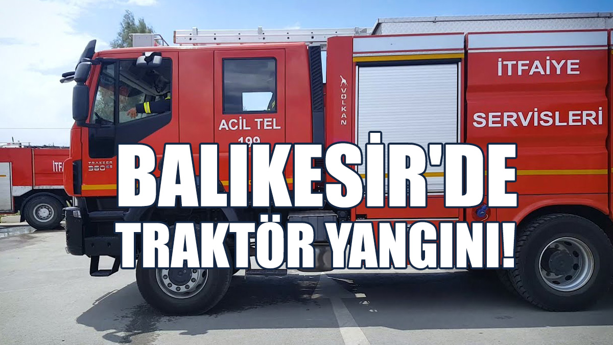 Park Halindeki Traktör Yandı...