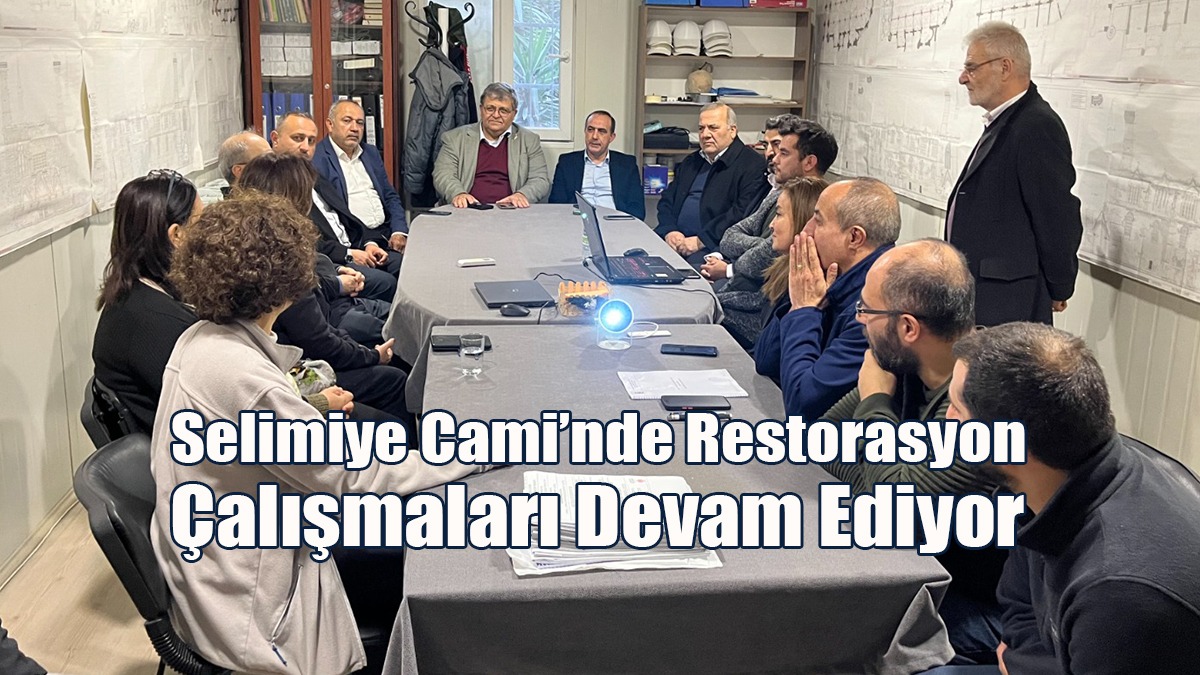 Selimiye Cami’nde Restorasyon Çalışmaları Devam Ediyor