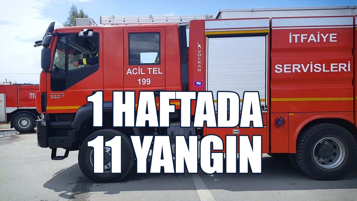 Haftalık İtfaiye Raporu Açıklandı