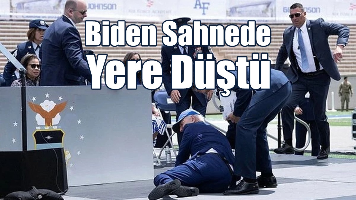 Biden Sahnede Yere Düştü