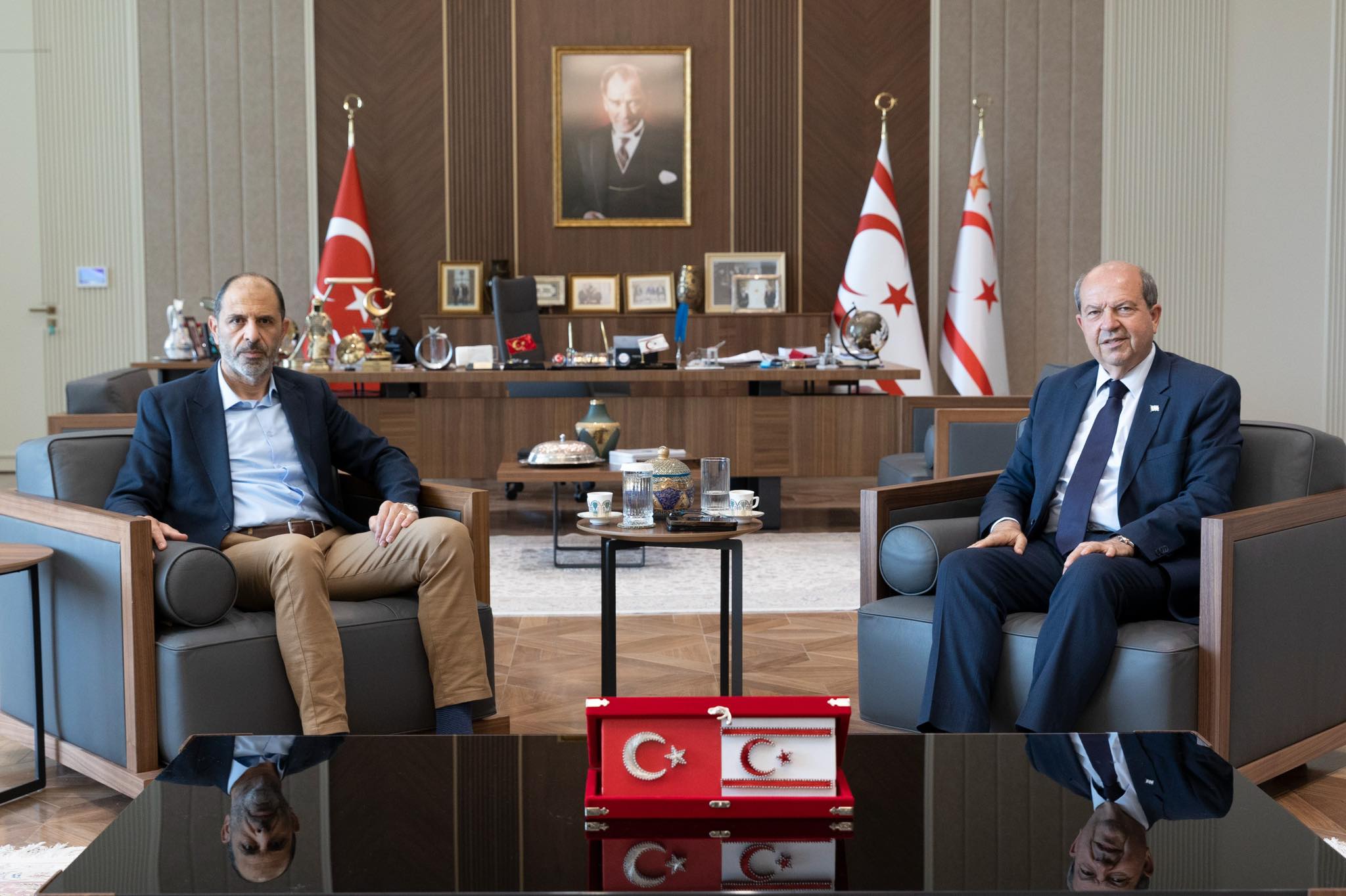 Tatar ile Özersay Rum Yönetiminin mülkiyet politikalarını değerlendirdi