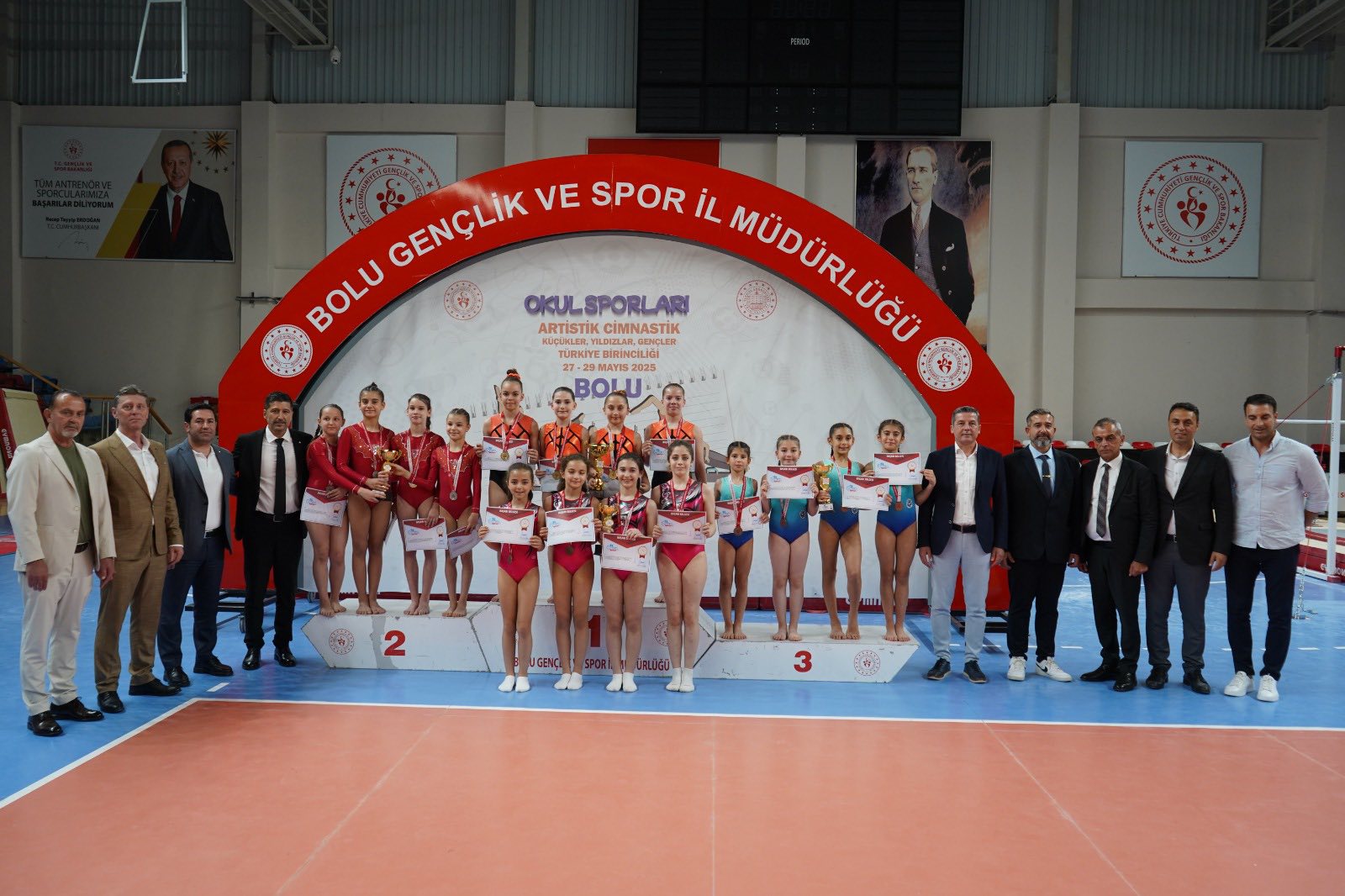 Cimnastikçiler Bolu’daki müsabakalara katıldı