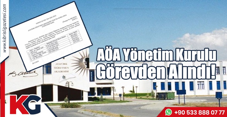 AÖA Yönetim Kurulu Görevden Alındı!