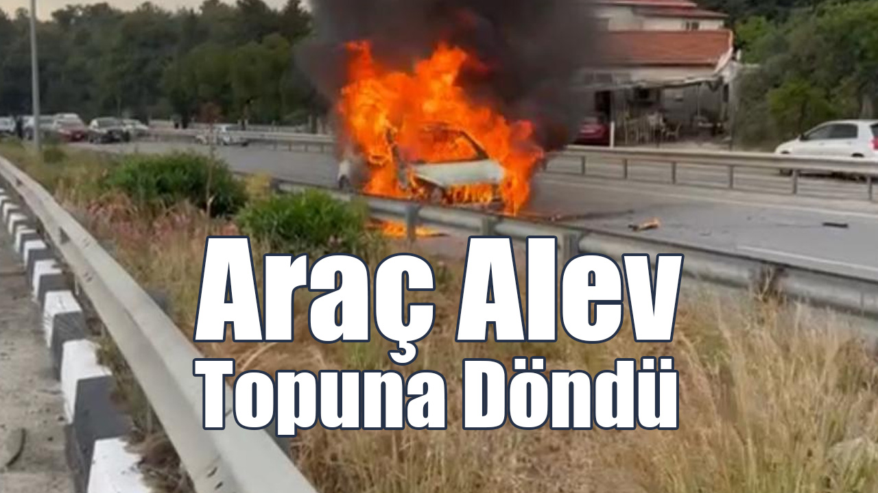 Araç Alev Topuna Döndü